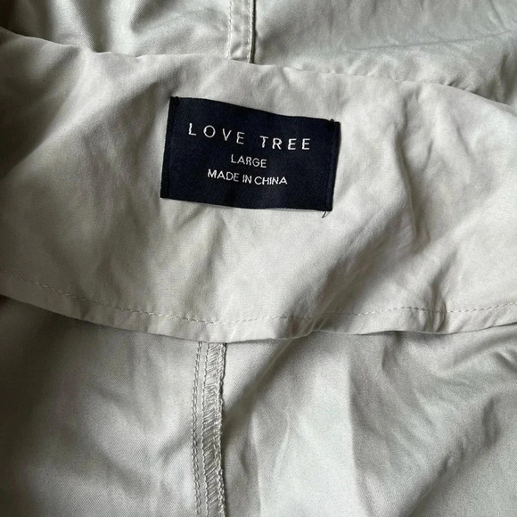 Love Tree utility jacket Sage Green SZ Large - Picture 2 of 4